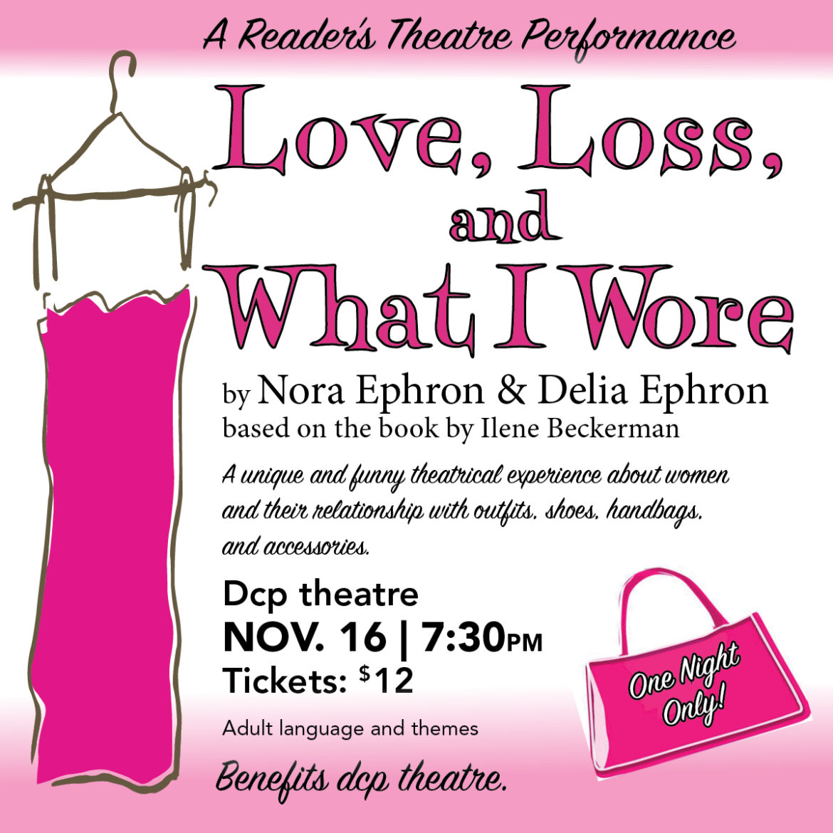 The Outlet at DCP Theatre: LOVE, LOSS AND WHAT I WORE – One Night Only ...